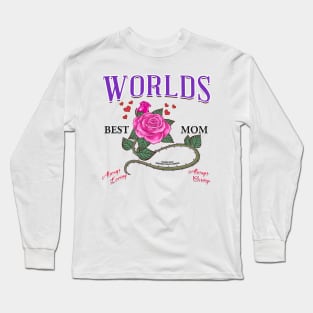 World's Best Mom Mothers Day Novelty Gift Long Sleeve T-Shirt